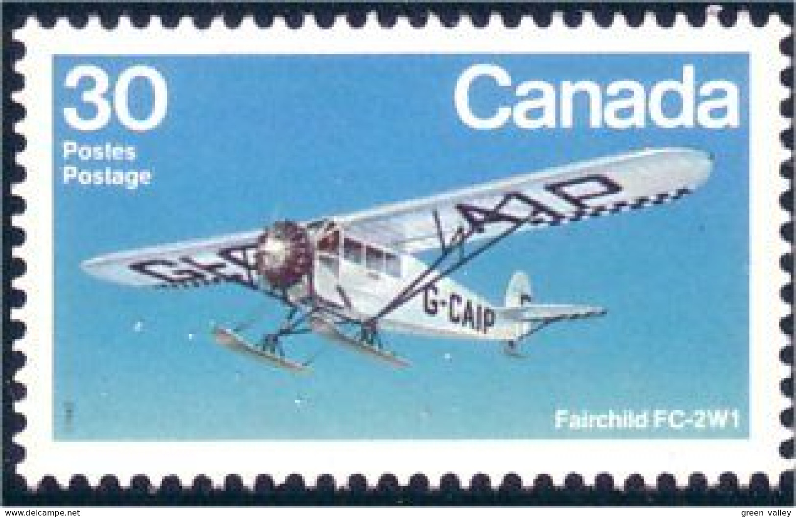 (C09-69a) Canada Fairchild FC-2W1 MNH ** Neuf SC - Neufs