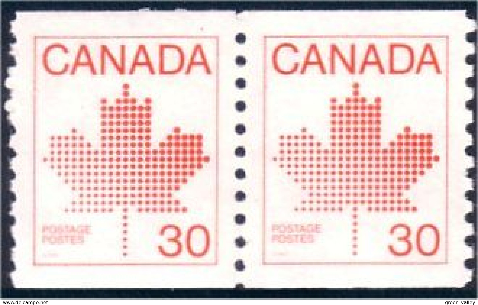 (C09-50pr) Canada Feuille Erable Maple Leaf Pair MNH ** Neuf SC - Neufs