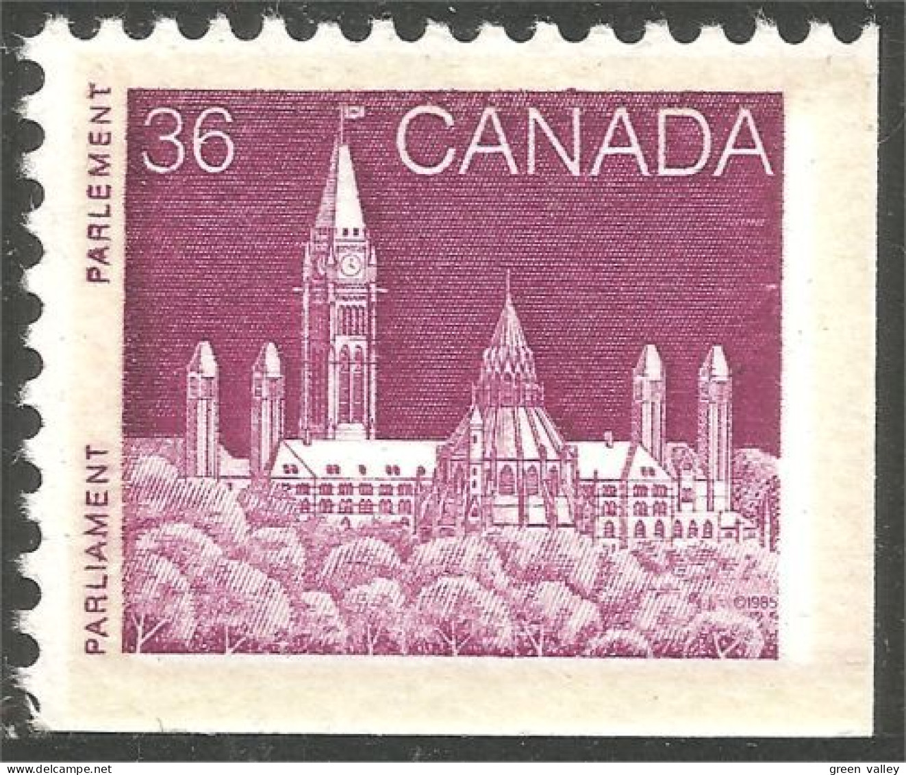 (C09-48i) Canada 36c Lilas Rose Parlement Parliament MNH ** Neuf SC - Neufs