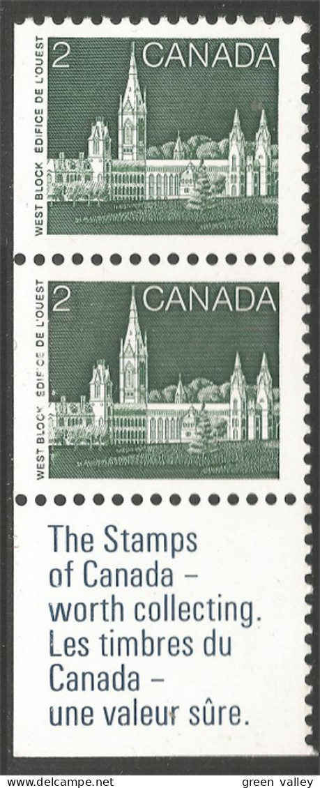 (C09-39aprvert) Canada 2c Vert Green Parlement Parliament MNH ** Neuf SC - Neufs