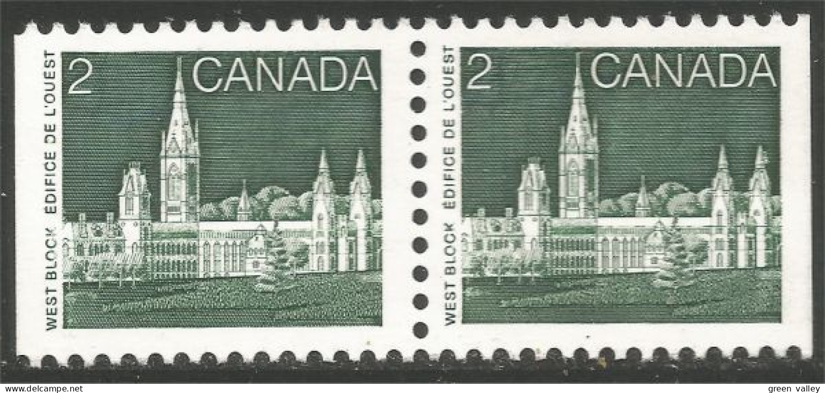 (C09-39apr) Canada 2c Vert Green Parlement Parliament MNH ** Neuf SC - Neufs