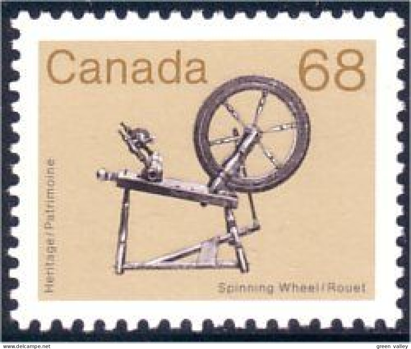 (C09-33a) Canada Rouet Spinning Wheel MNH ** Neuf SC - Unused Stamps
