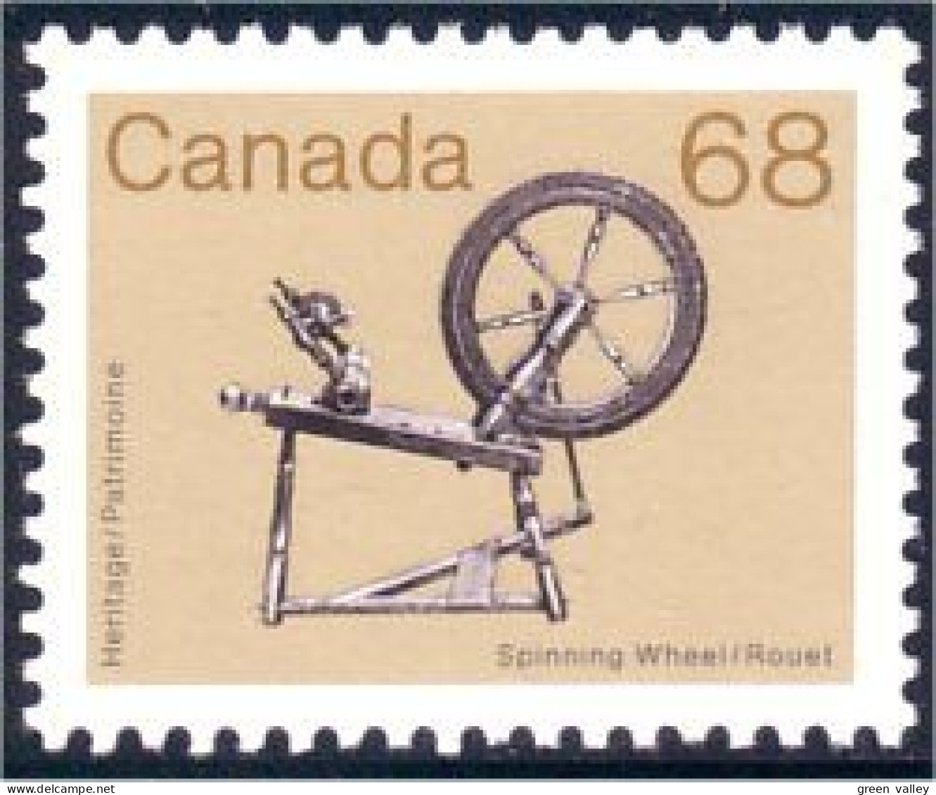 (C09-33b) Canada Rouet Spinning Wheel MNH ** Neuf SC - Textiel