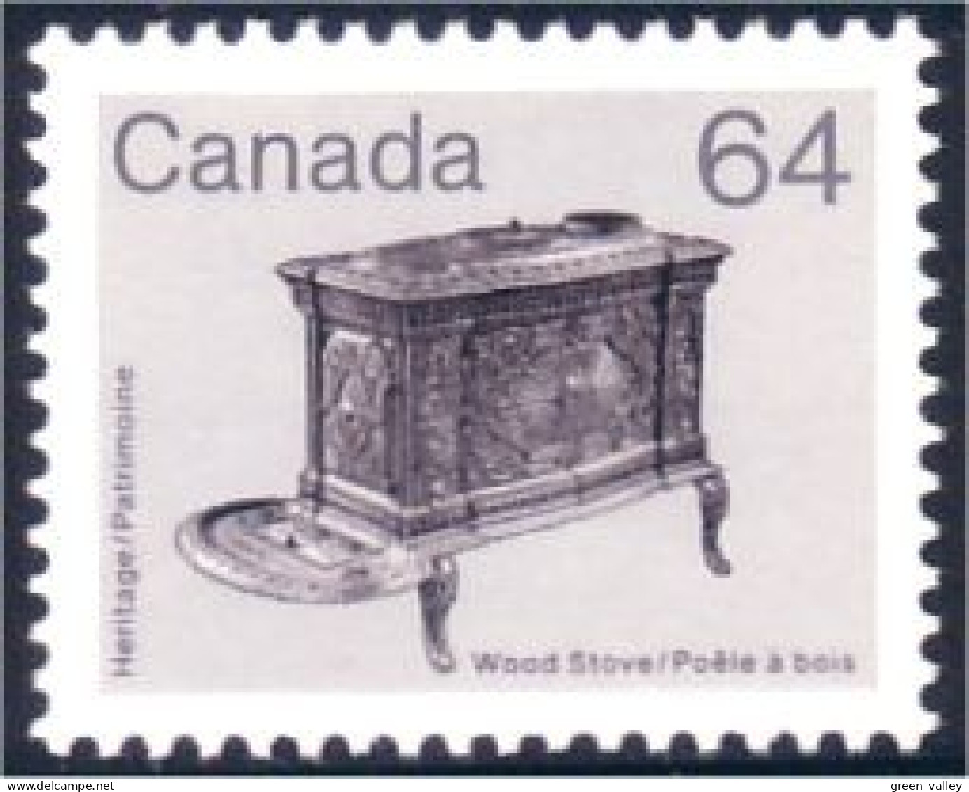 (C09-32b) Canada Iron Wood Stove Poele A Bois MNH ** Neuf SC - Arbres