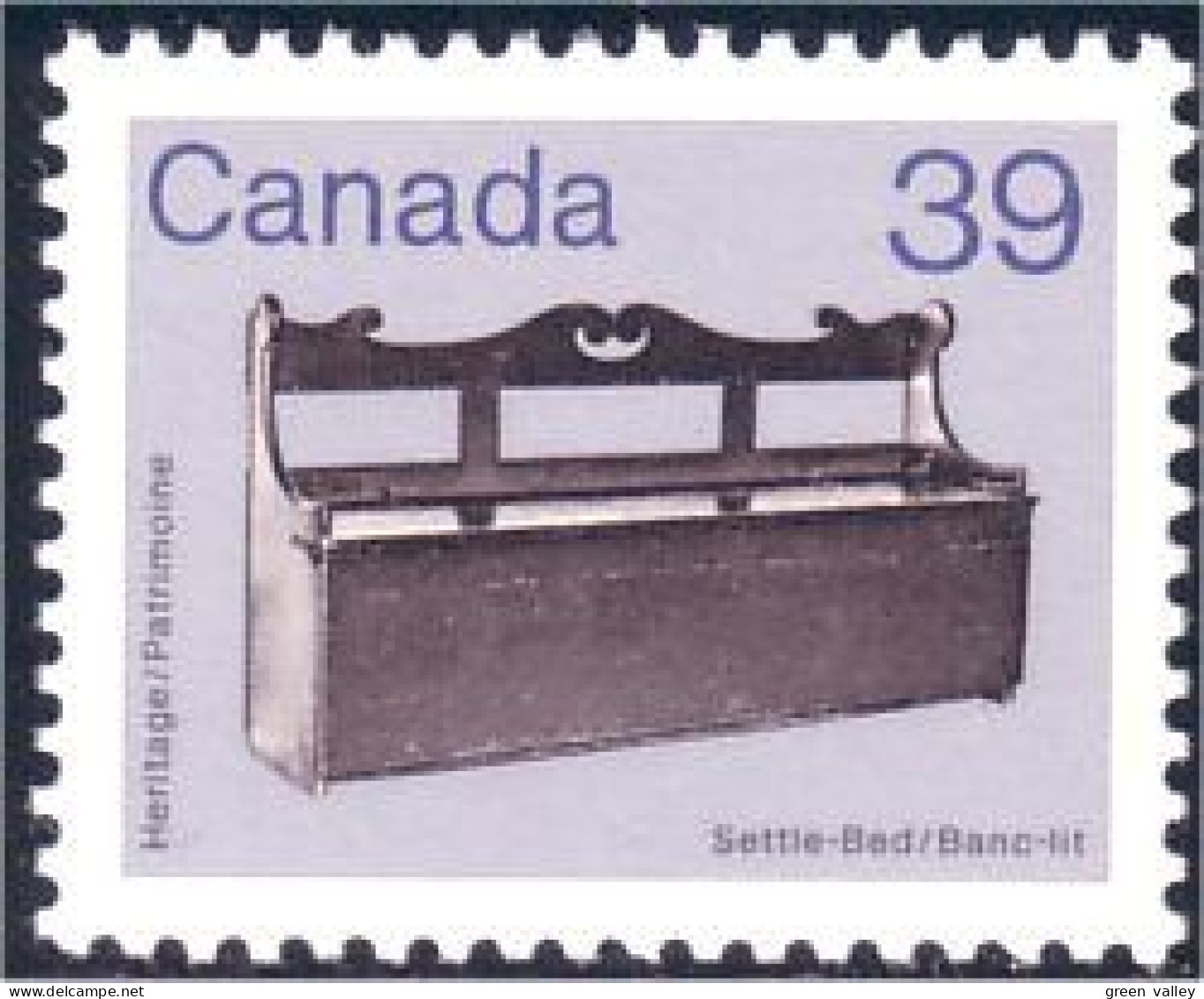 (C09-28a) Canada Settle-bed Banc Lit MNH ** Neuf SC - Neufs