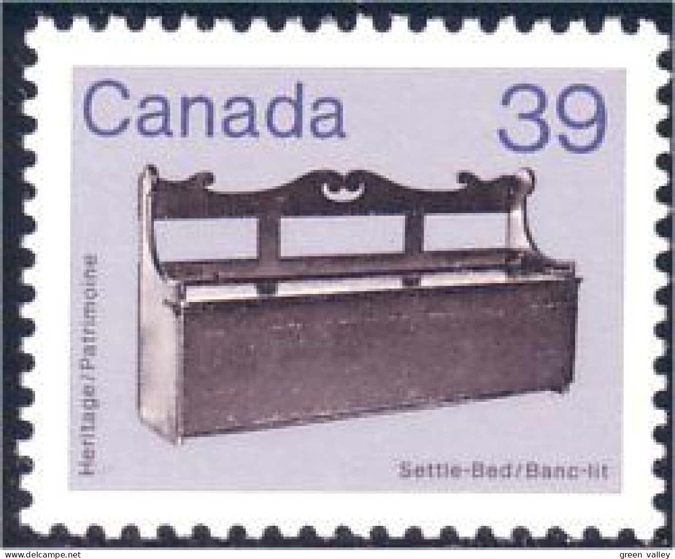 (C09-28b) Canada Settle-bed Banc Lit MNH ** Neuf SC - Sonstige & Ohne Zuordnung