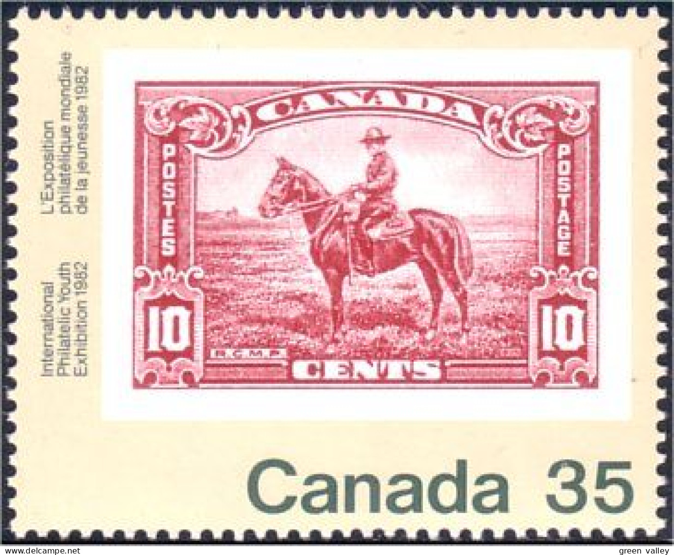 (C09-11b) Canada RCMP GRC Police Montee MNH ** Neuf SC - Stamps On Stamps