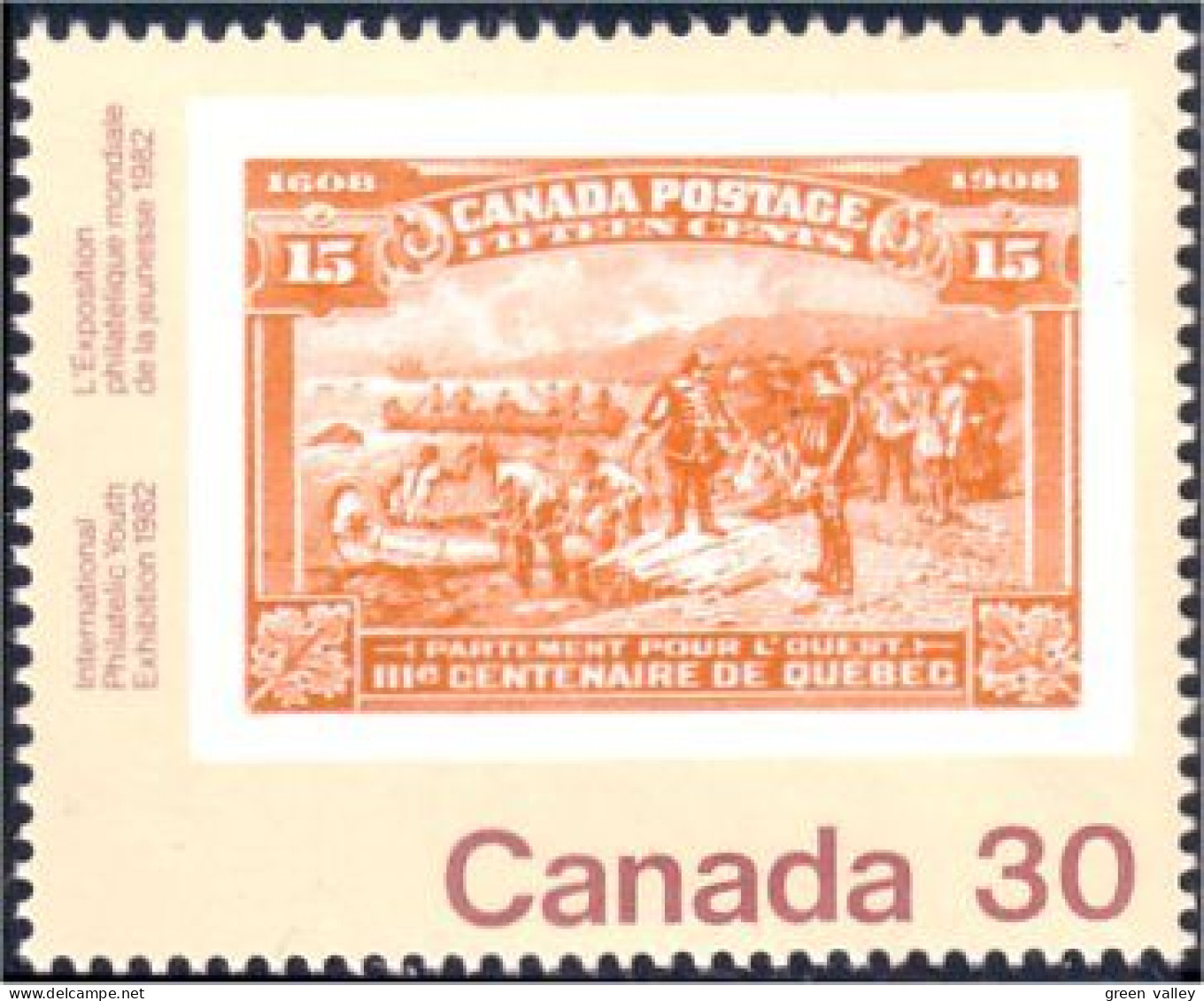 (C09-10b) Canada Champlain MNH ** Neuf SC - Briefmarken Auf Briefmarken