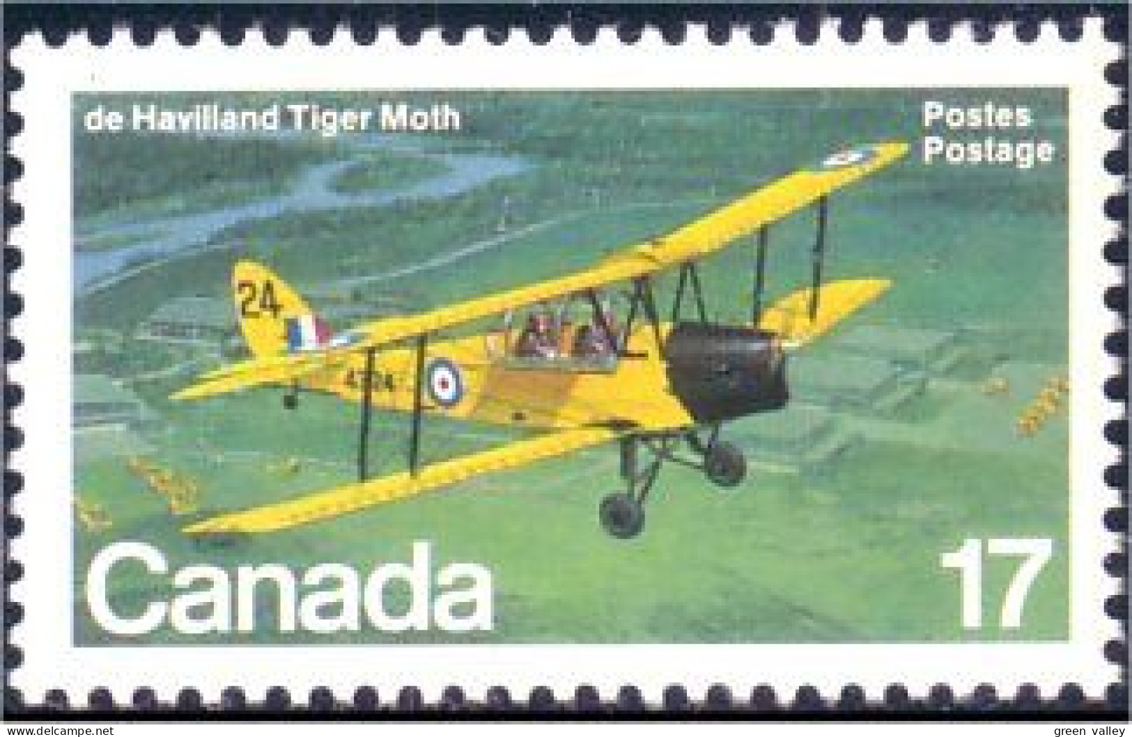 (C09-04a) Canada De Havilland Tiger Moth MNH ** Neuf SC - Neufs