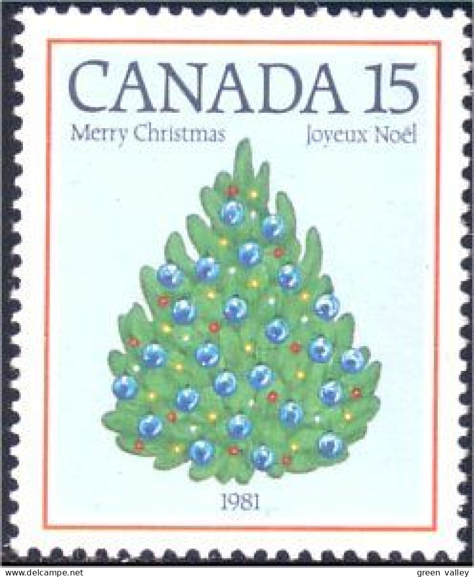 (C09-02b) Canada Sapin Noel 1781-1981 Christmas Tree MNH ** Neuf SC - Bomen