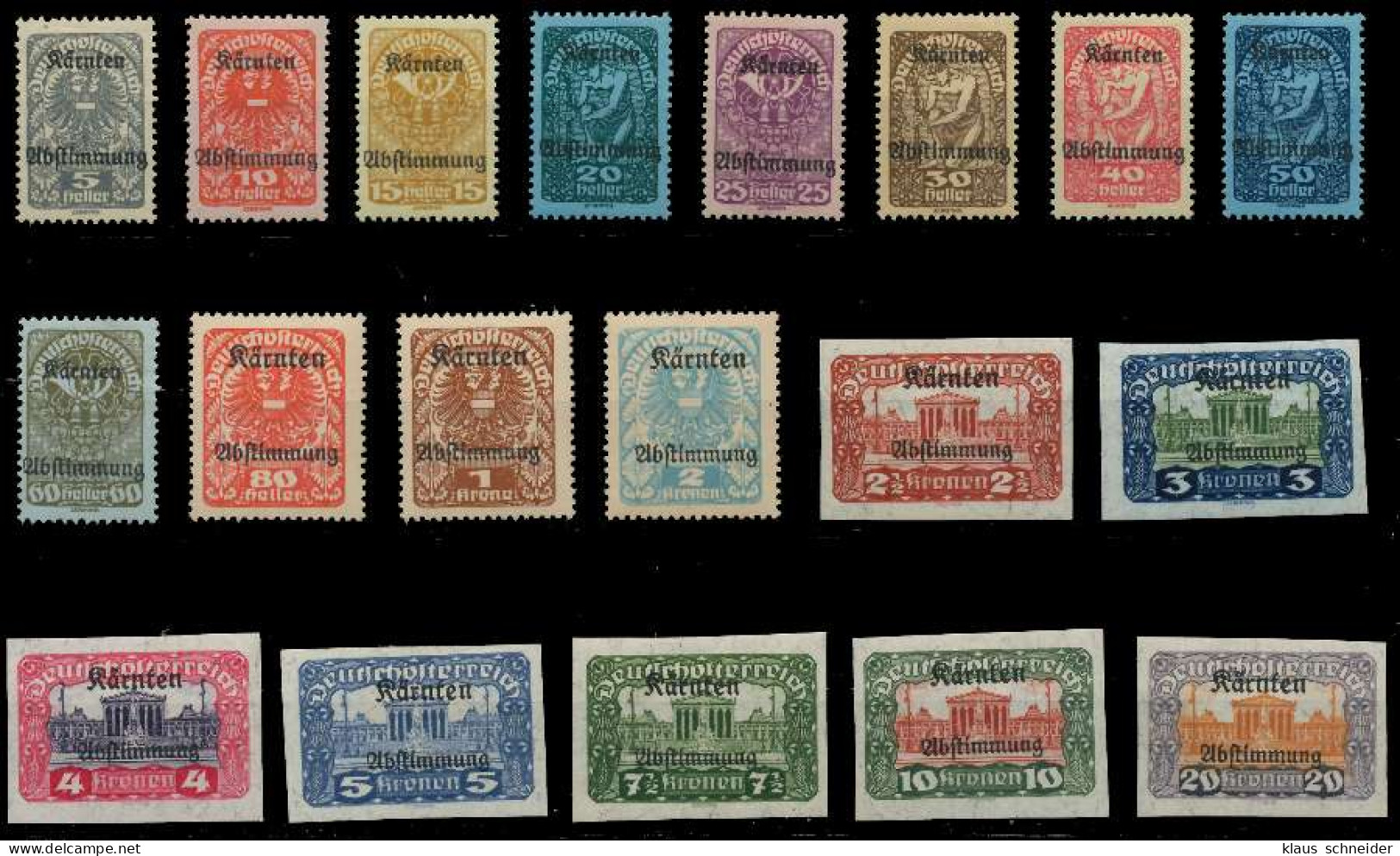 ÖSTERREICH 1920 Nr 321-339 Ungebraucht X742CBE - Unused Stamps