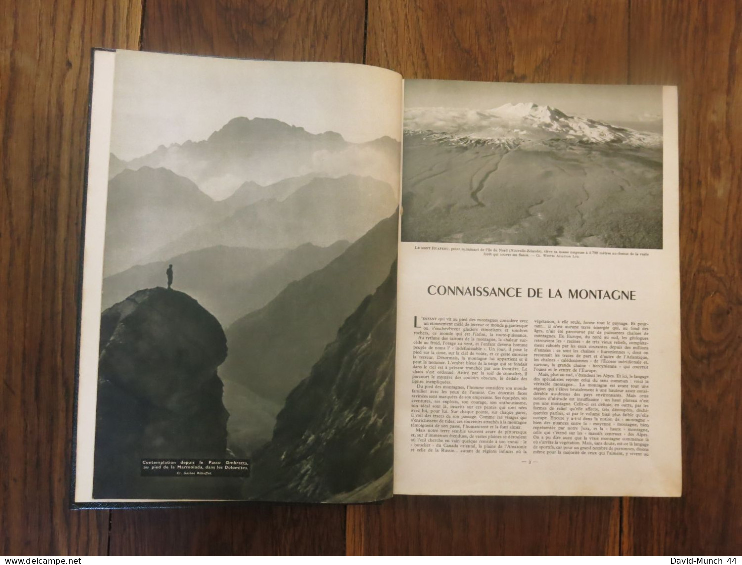 La Montagne Dirigé Par Maurice Herzog. Librairie Larousse, Paris. 1956 - Geografía