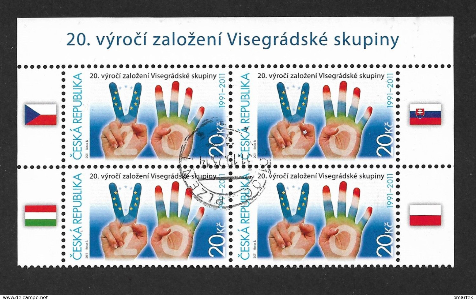 Czech Republic 2011 ⊙ Mi 672 Sc 3490 Visegrád Four (V4).Tschechische Republik - Used Stamps