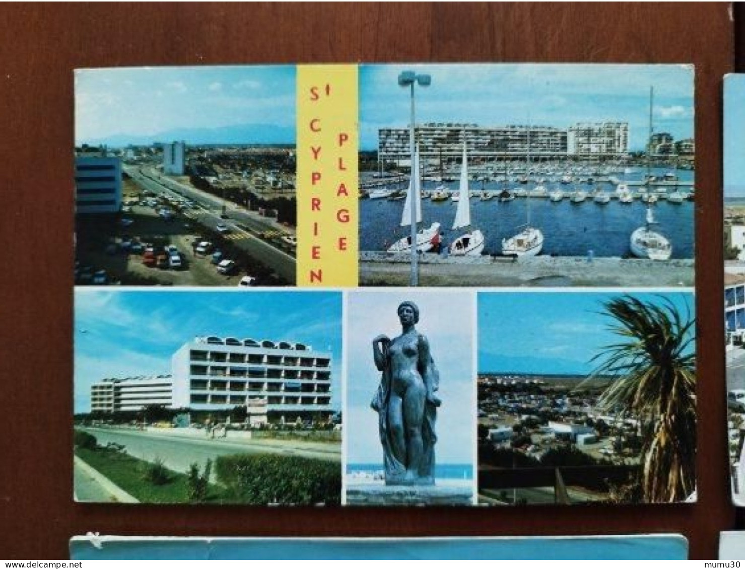 Lot 6 cartes Saint Cyprien Plage 66