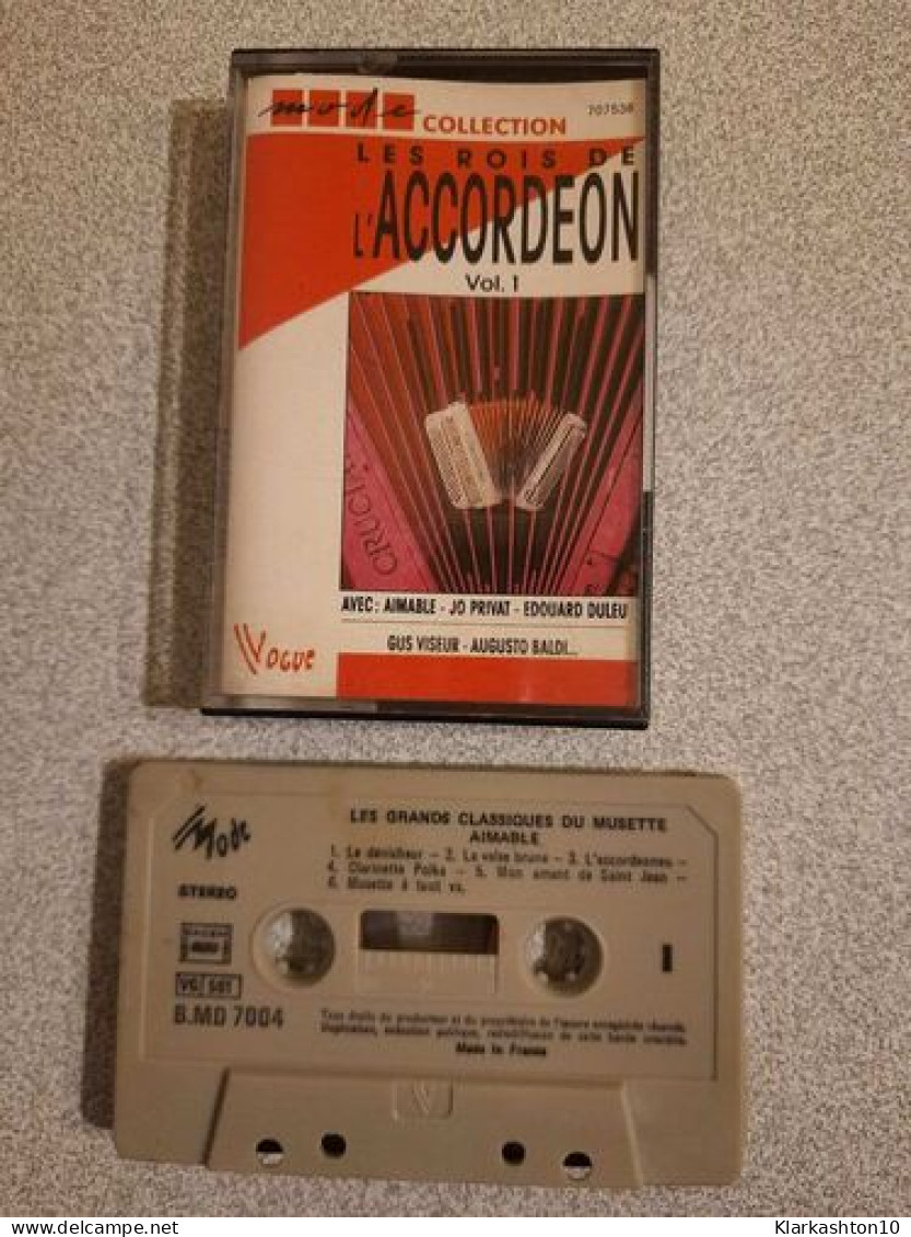 K7 Audio : Les Rois De L'Accordeon Vol. 1 - Les Grands Classiques Du Musette - Audiokassetten