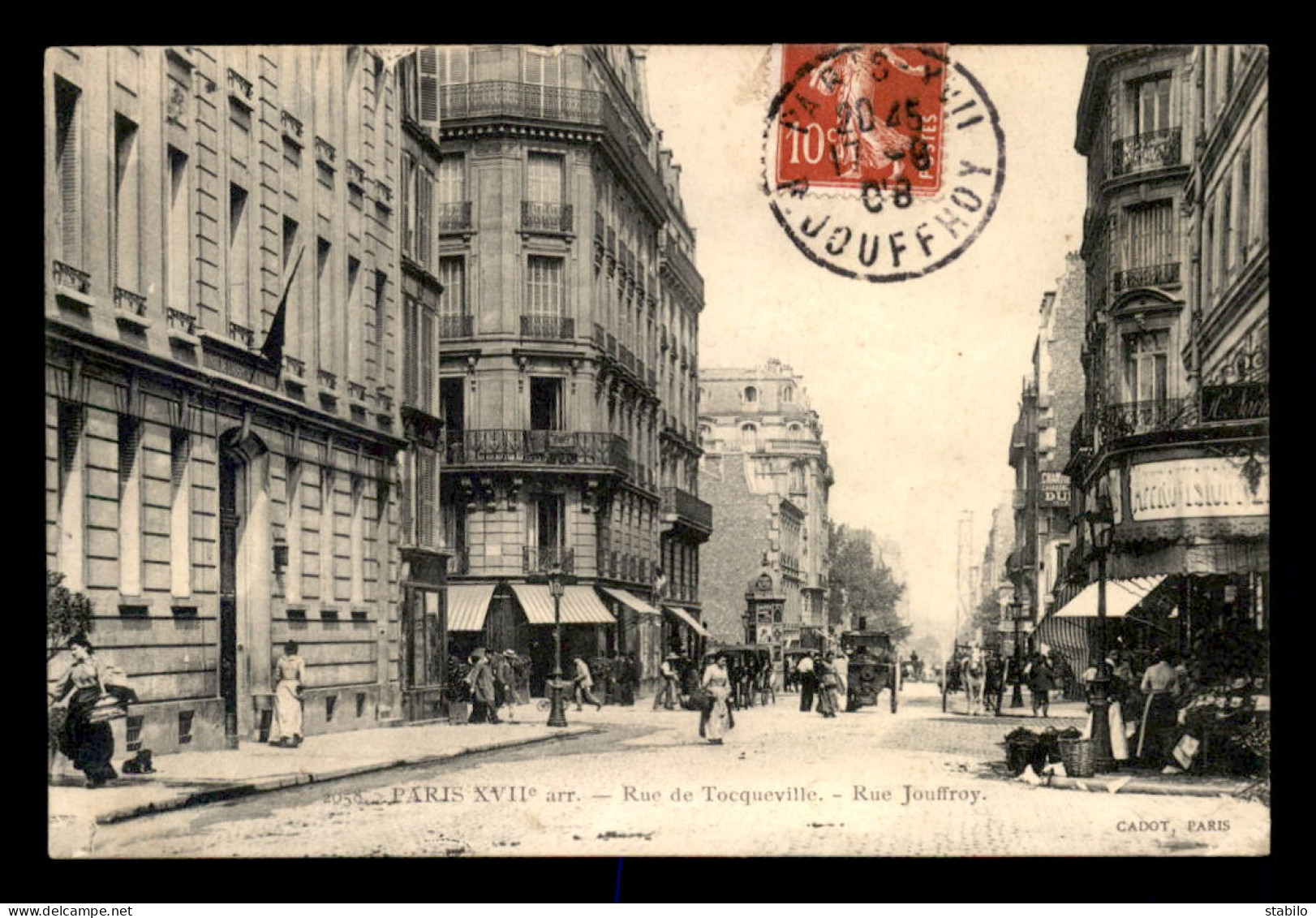 75 - PARIS 17EME - RUE DE TOCQUEVILLE - RUE JOUFFROY - EDITEUR CADOT - Arrondissement: 17