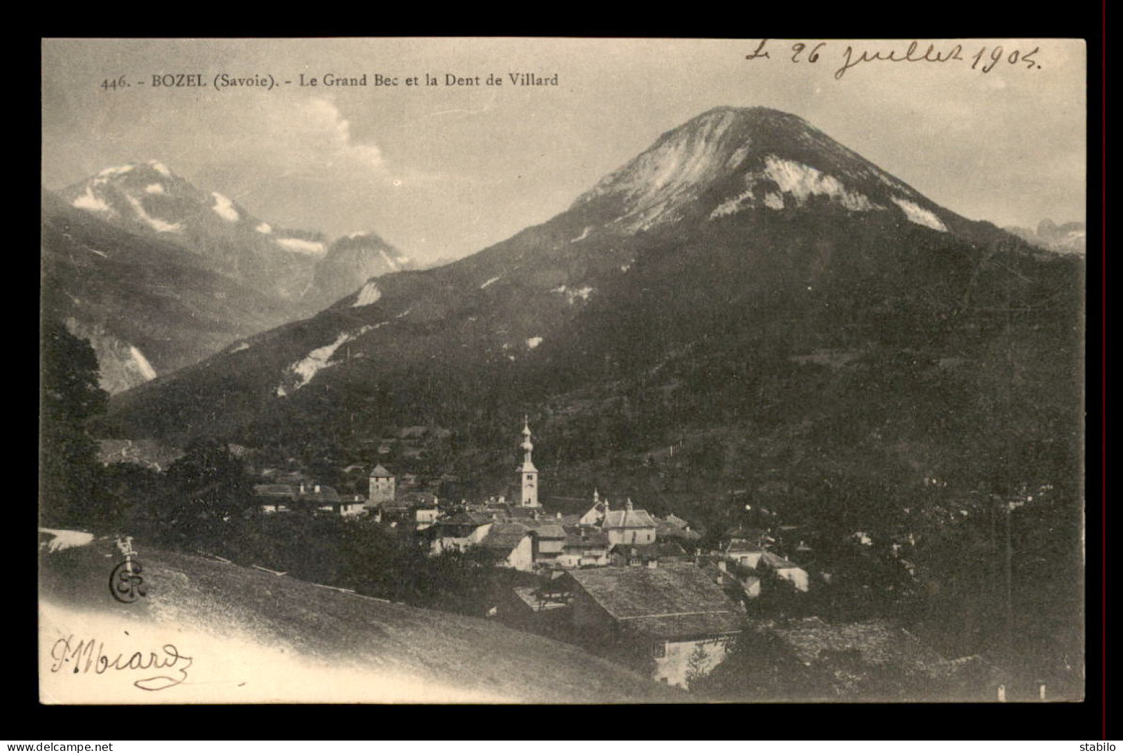 73 - BOZEL - LE GRAND BEC ET LA DENT DE VILLARD - Bozel