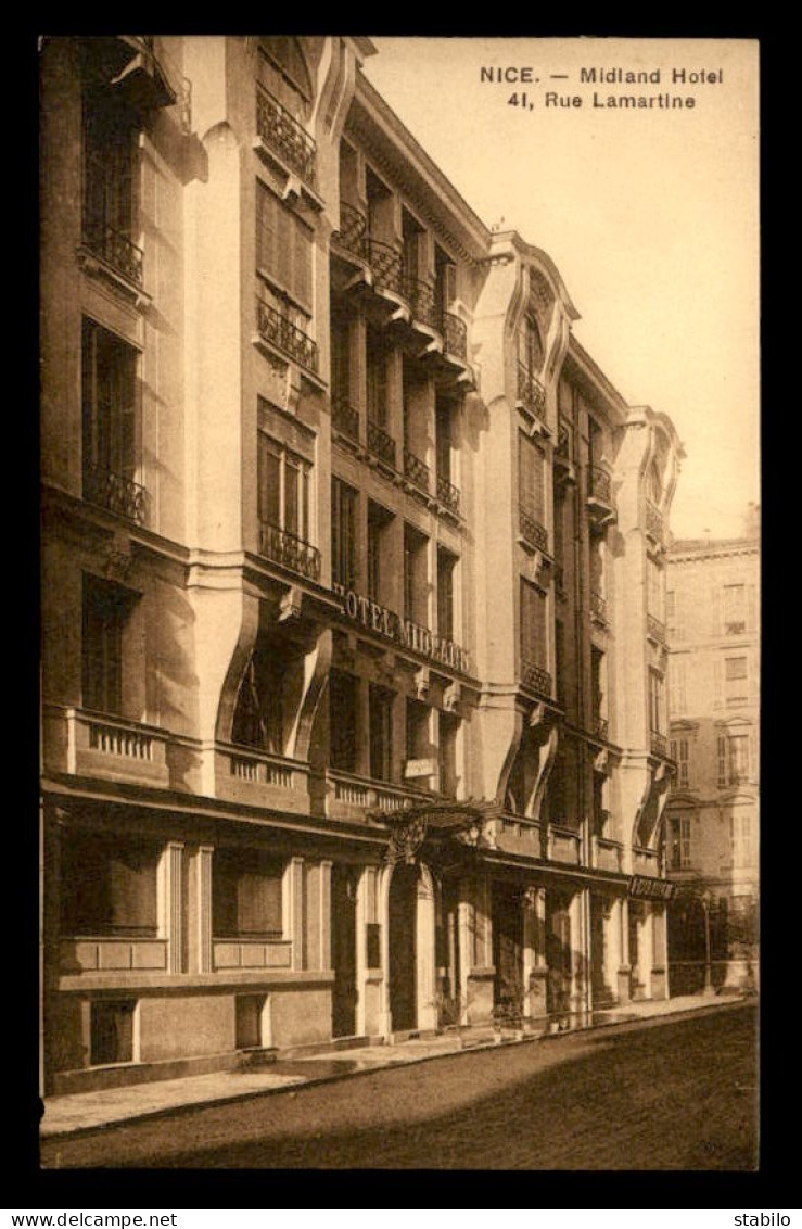 06 - NICE - HOTEL MIDLAND 41 RUE LAMARTINE - Cafés, Hoteles, Restaurantes