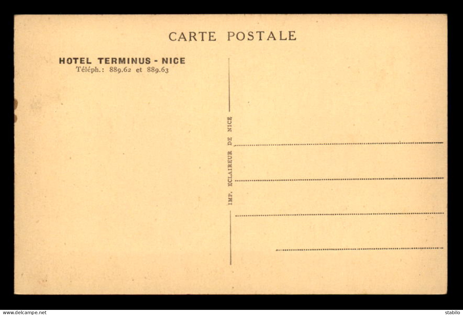 06 - NICE - HOTEL TERMINUS - Cafés, Hoteles, Restaurantes