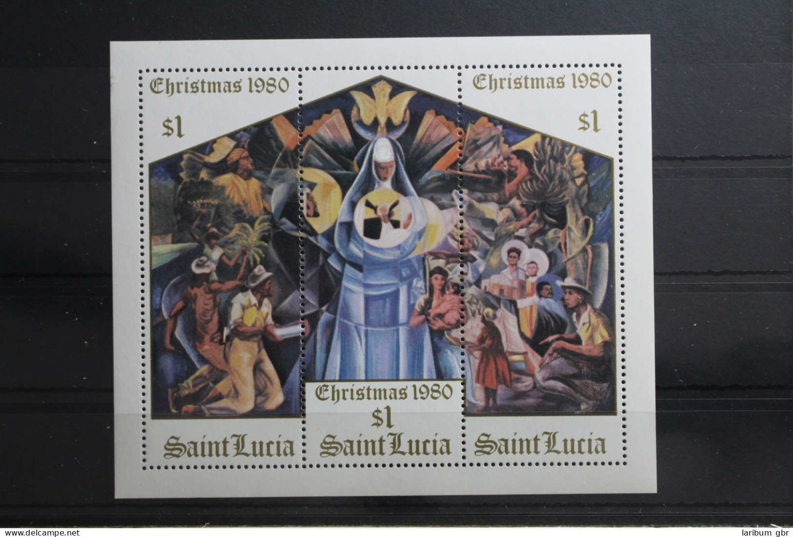 St. Lucia Block 27 Mit 532-534 Postfrisch #TN121 - St.Lucia (1979-...)