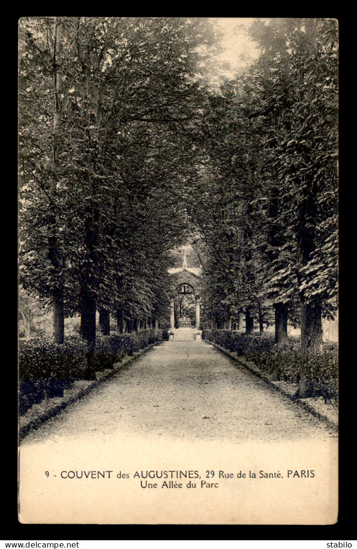 75 - PARIS 13EME - COUVENT DES AUGUSTINES, 29 RUE DE LA SANTE - UNE ALLEE DU PARC - Arrondissement: 13