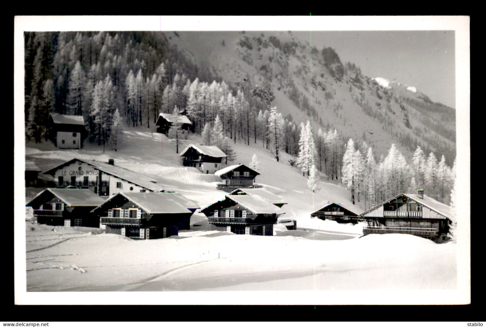 73 - VAL D'ISERE - LES CHALETS - CARTE PHOTO ORIGINALE - Val D'Isere