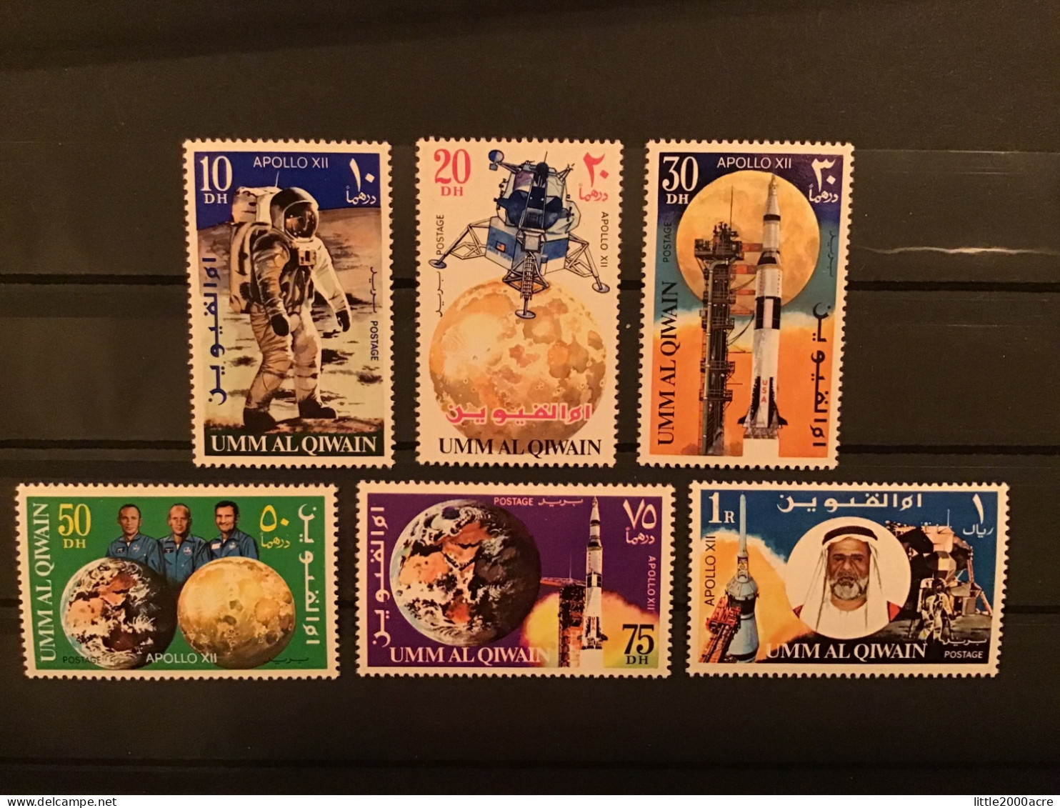 Umm Al Qiwain 1969 Apollo 12 Mint Sc 34-9 Mi 400-5 - Umm Al-Qiwain