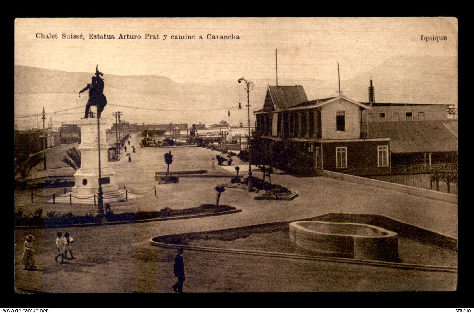 CHILI - IQUIQUE - CHALET SUISSE, ESTATUA ARTURO PRAT Y  CAMINO A CAVANCHA - Chile