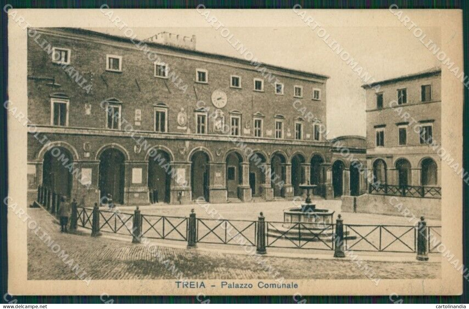 Macerata Treia PIEGA Cartolina QK6554 - Macerata