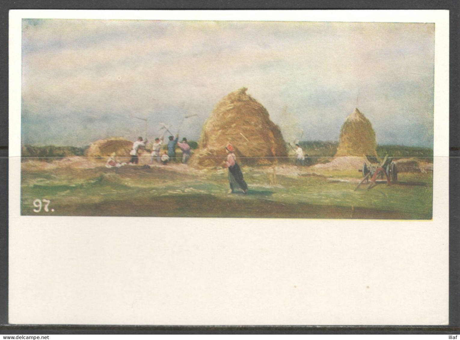 Russia. Alexey Bogolyubov - Russian Painter.   Landscape.  Vintage Art  Postcard - Paintings