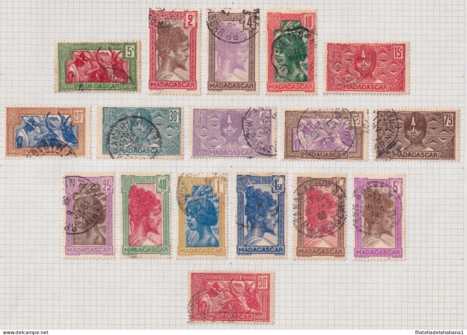 F-EX37576 MADAGASCAR FRANCE COLONIES CLASSIC STAMPS LOT.  - Other & Unclassified