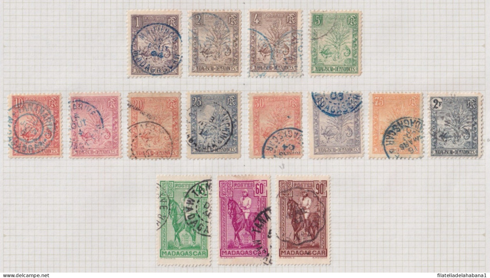 F-EX37576 MADAGASCAR FRANCE COLONIES CLASSIC STAMPS LOT.  - Altri & Non Classificati