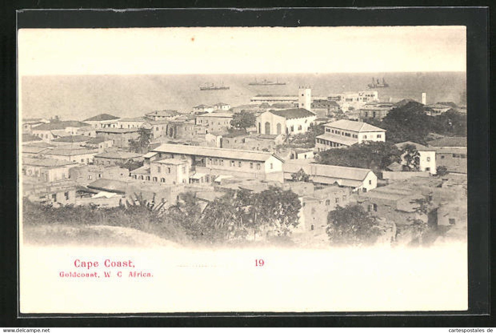 CPA Cape Coast, Vue Générale Avec Küste  - Ghana - Gold Coast