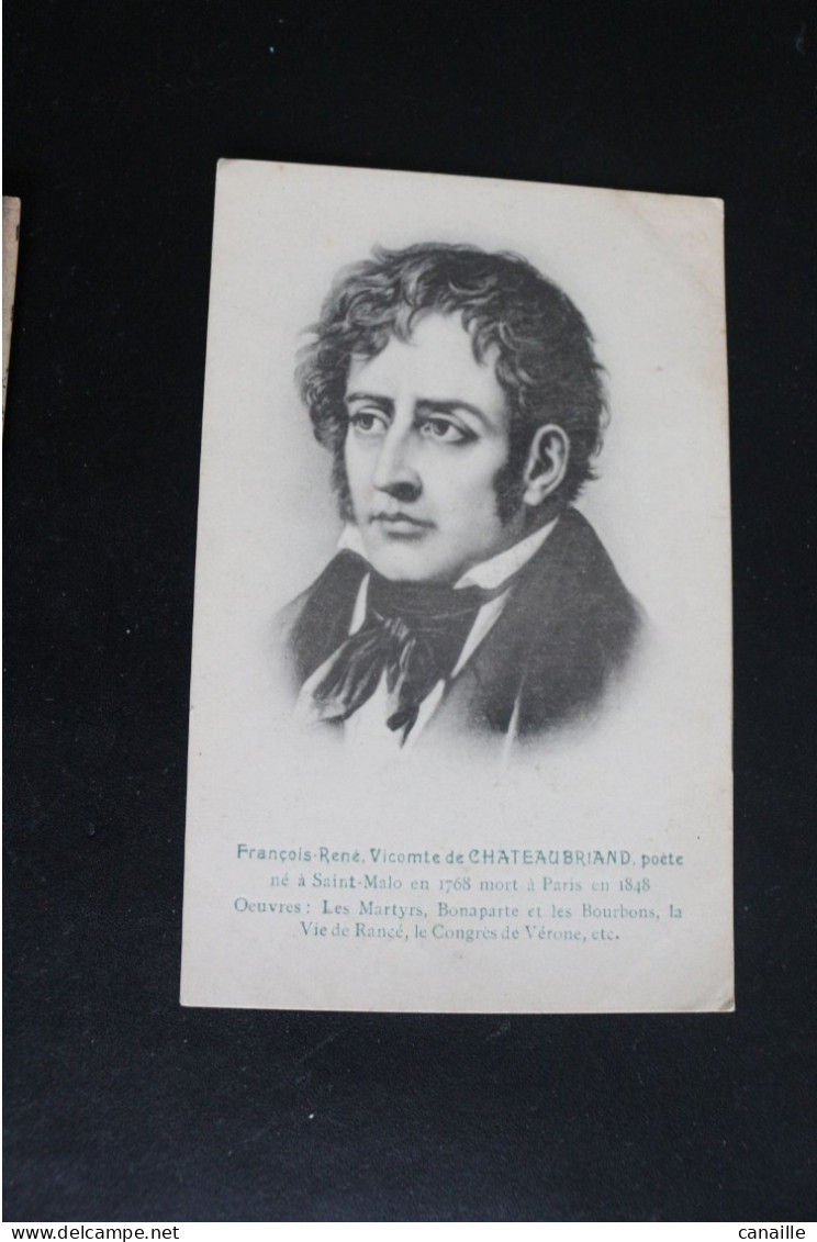 S-C 90 / Poète - François-René, Vicomte De Chateaubriand   Au Dot Publicité Du Chocolat Blumer Anvers - Ecrivains