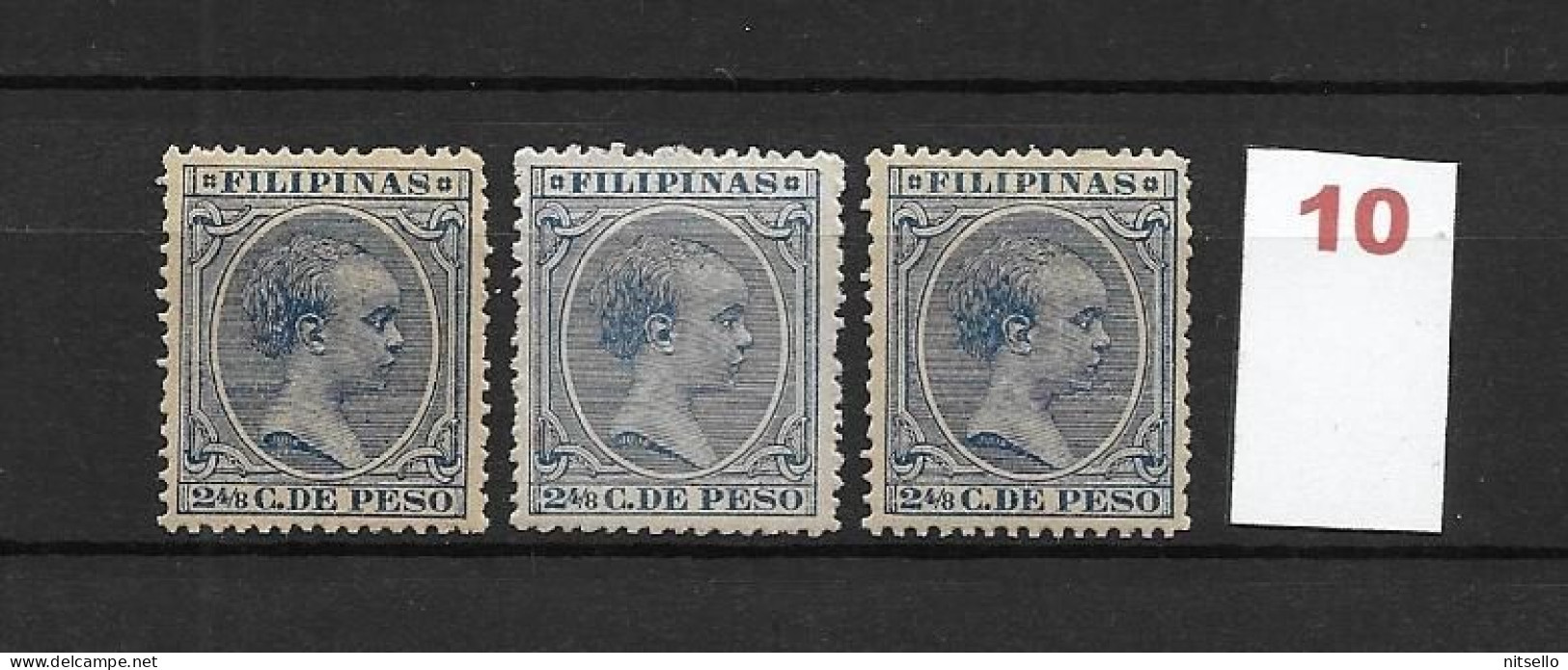 LOTE 2174 D /// (C030) FILIPINAS 1890  EDIFIL Nº:81 *MH VARIEDADES DE COLOR ¡¡¡ OFERTA - LIQUIDATION - JE LIQUIDE !!! - Filippijnen