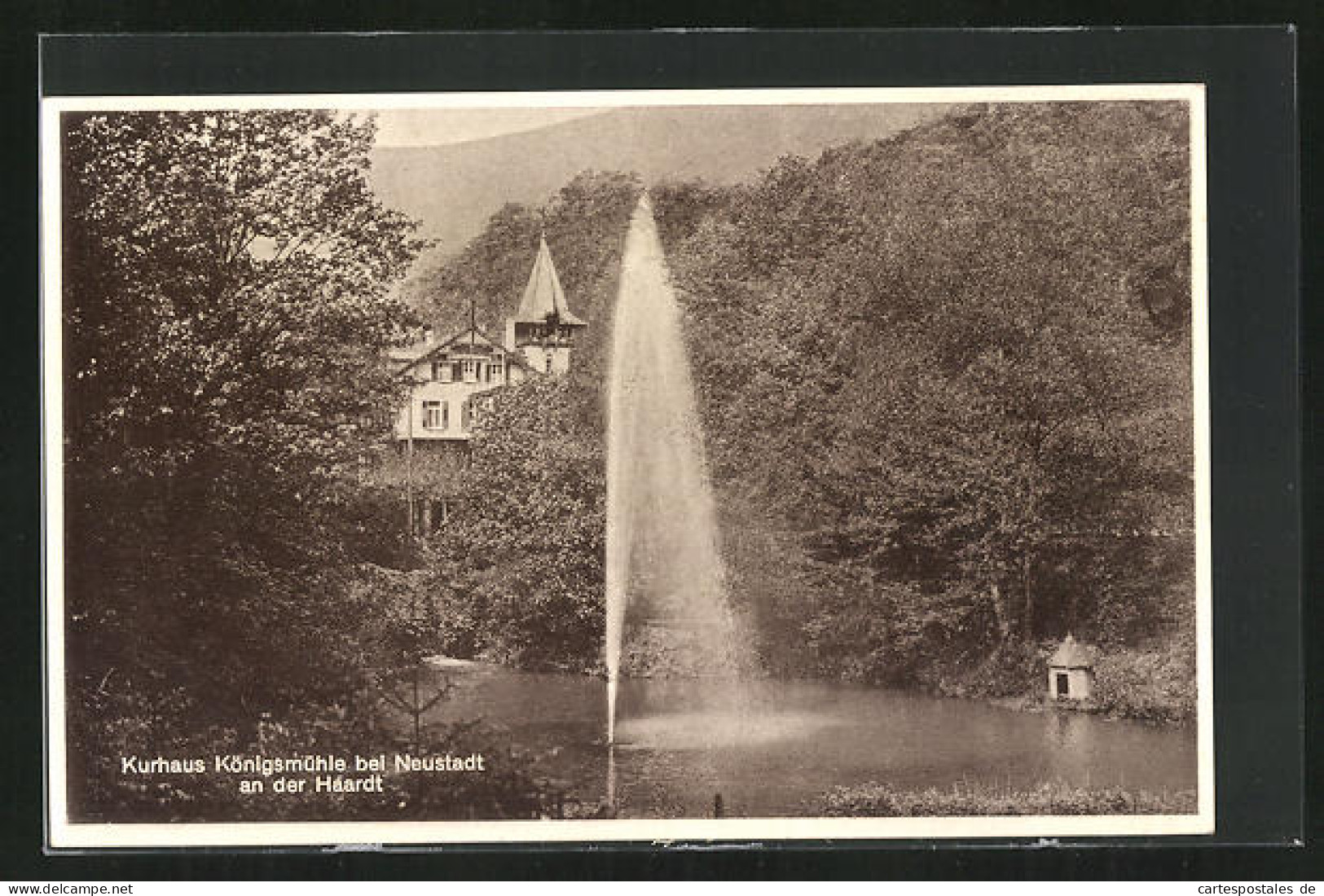 AK Neustadt An Der Haardt, Das Kurhaus Königsmühle, Am Wasserspiel  - Neustadt (Weinstr.)