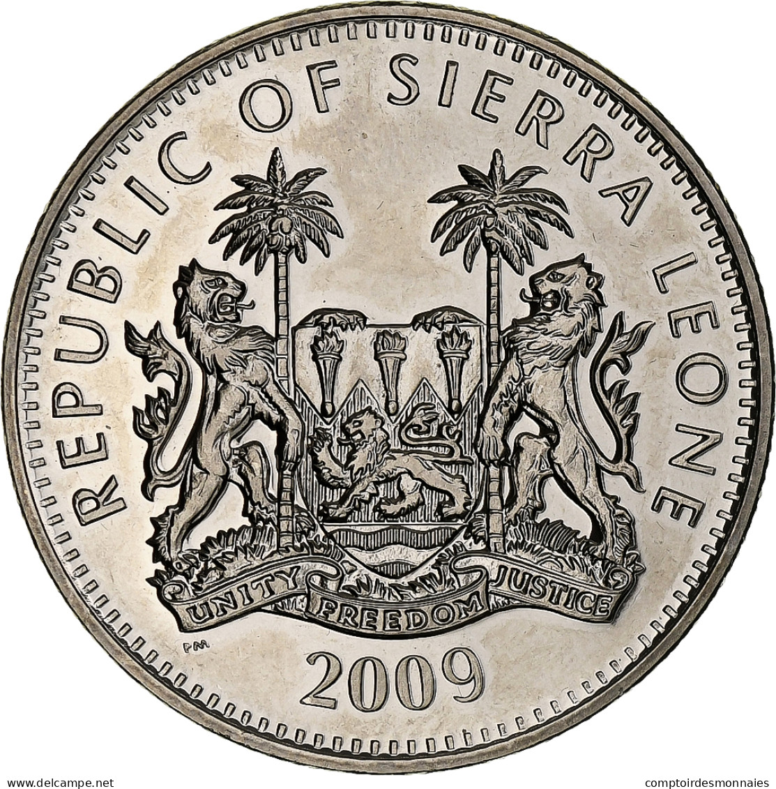 Sierra Leone, Dollar, Mickael Jackson, 2009, BE, Cupro-nickel, SPL, KM:358 - Sierra Leone