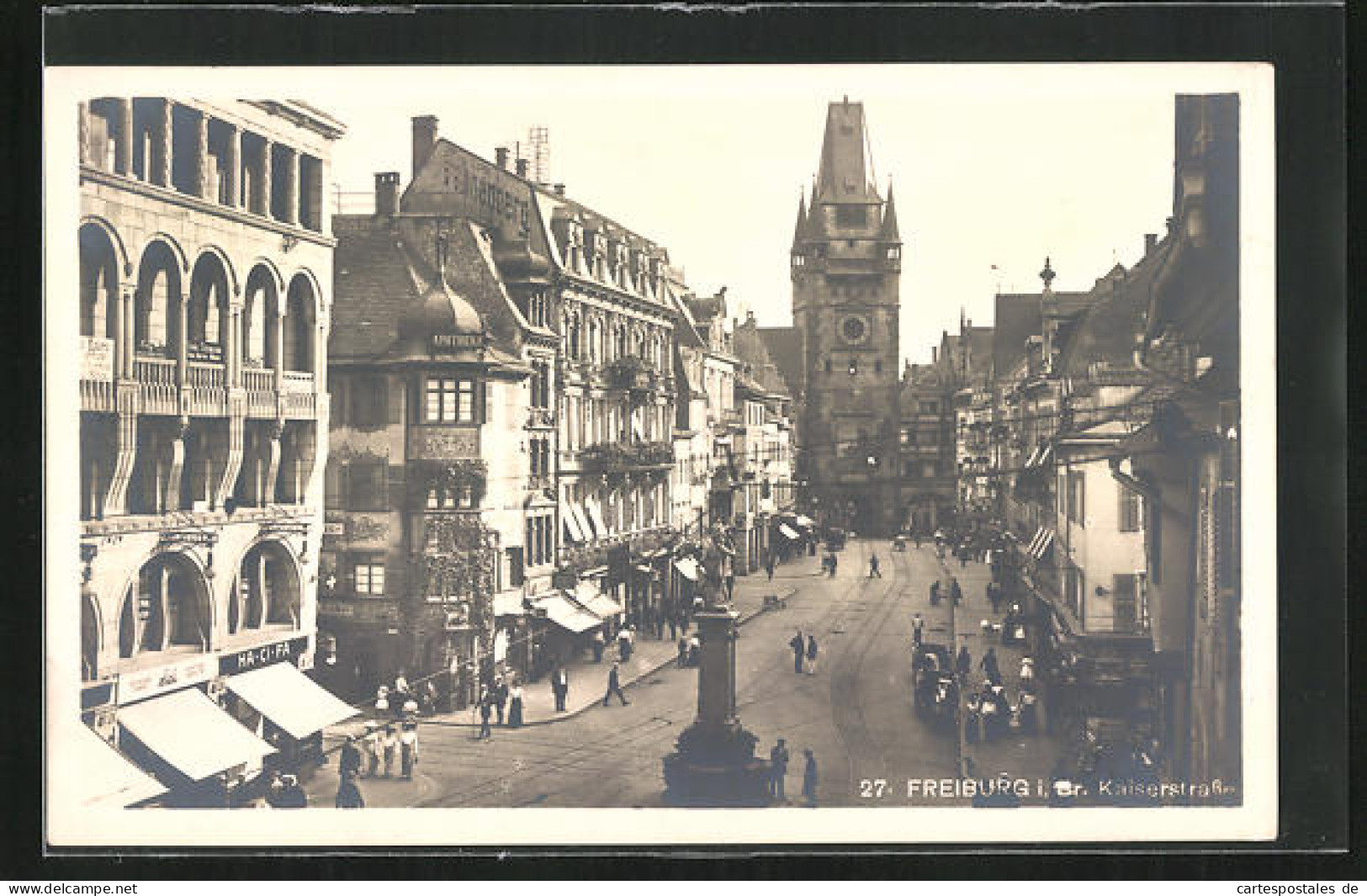 AK Freiburg I. Br., Das Tor Am Ende Der Kaiserstrasse  - Freiburg I. Br.