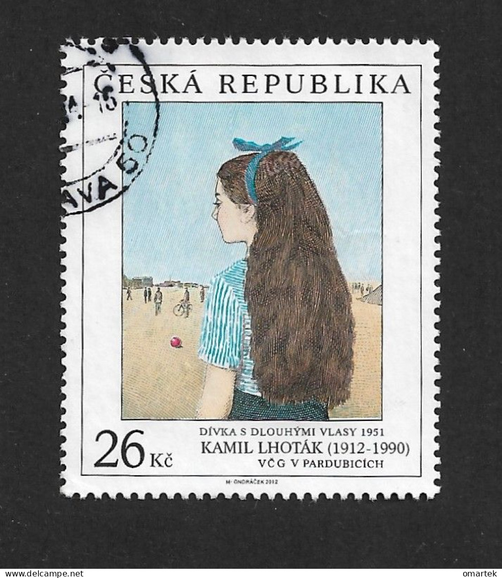 Czech Republic 2012 ⊙ Mi 745 Sc 3552 Kamil Lhoták A Long-haired Girl. Tschechische Republik - Usati