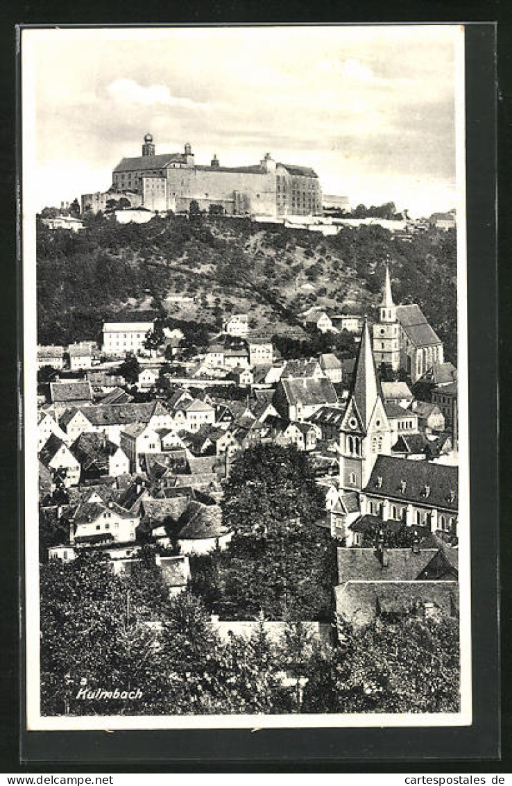 AK Kulmbach, Blick über Die Stadt Hoch Zum Schloss  - Kulmbach