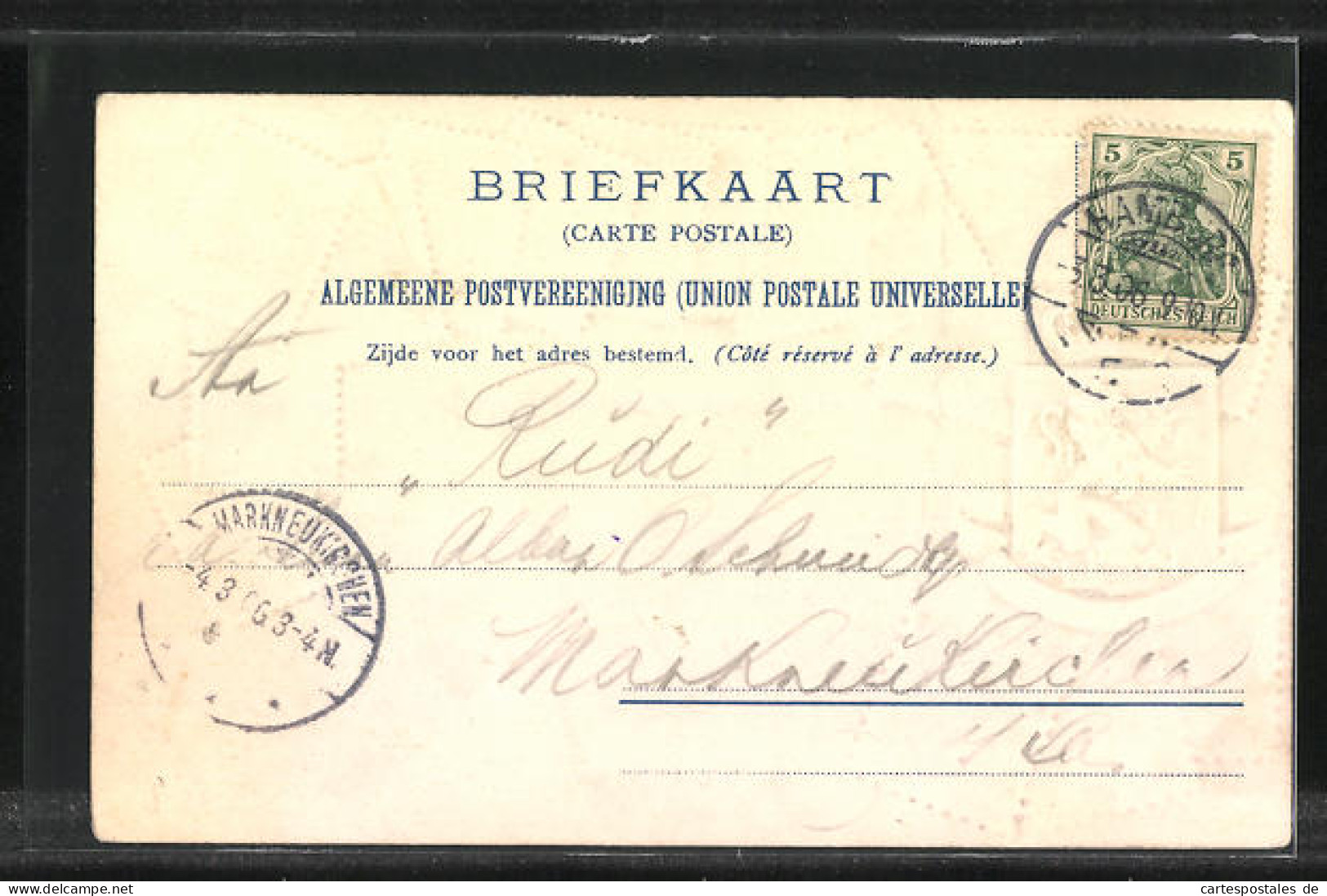 Präge-Lithographie Briefmarken Werte Gulden, Wappentier Maintien  - Postzegels (afbeeldingen)