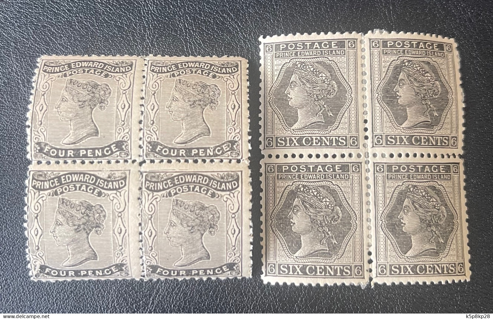 1868-70 Prince Edward Island, 4 And 6 Pence, MNH, MH, VF - Collections (sans Albums)