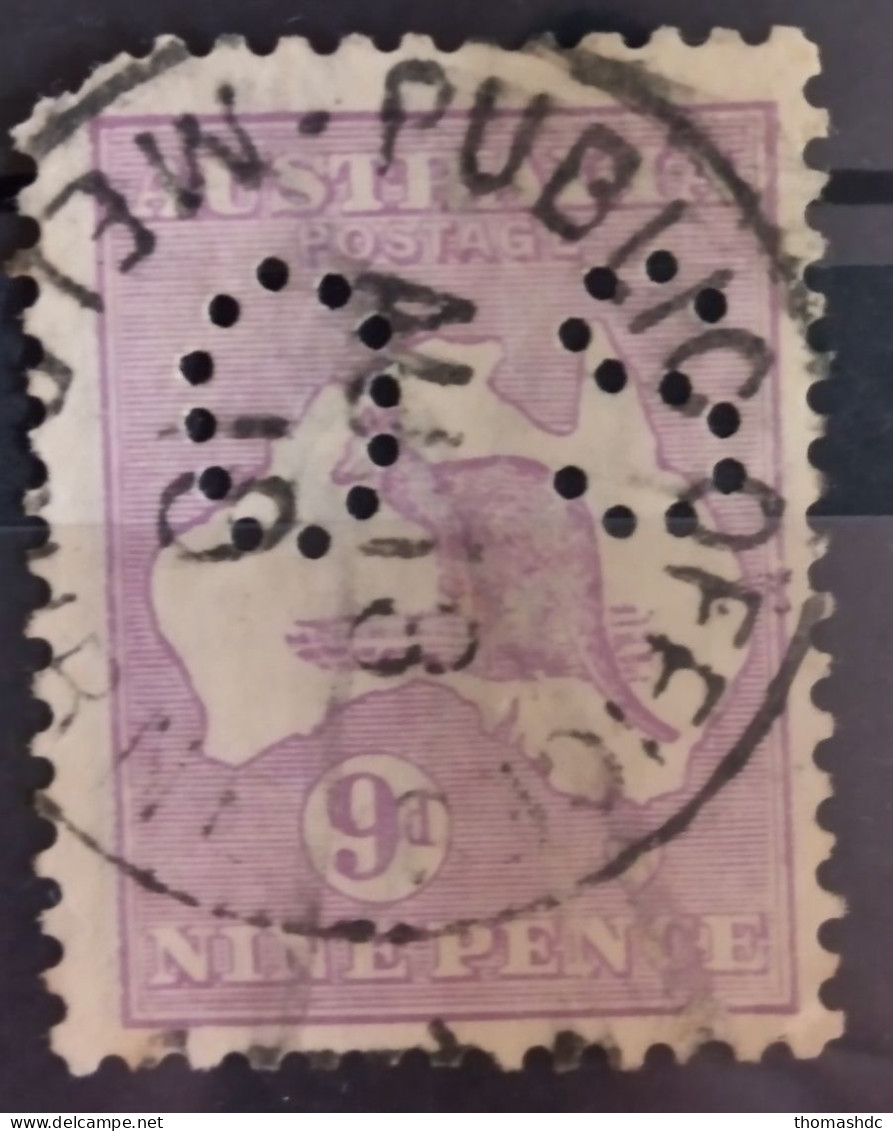 1915 9d Violet 3rd Wmk Die II OS SG O34 BW 26ba - Used Stamps