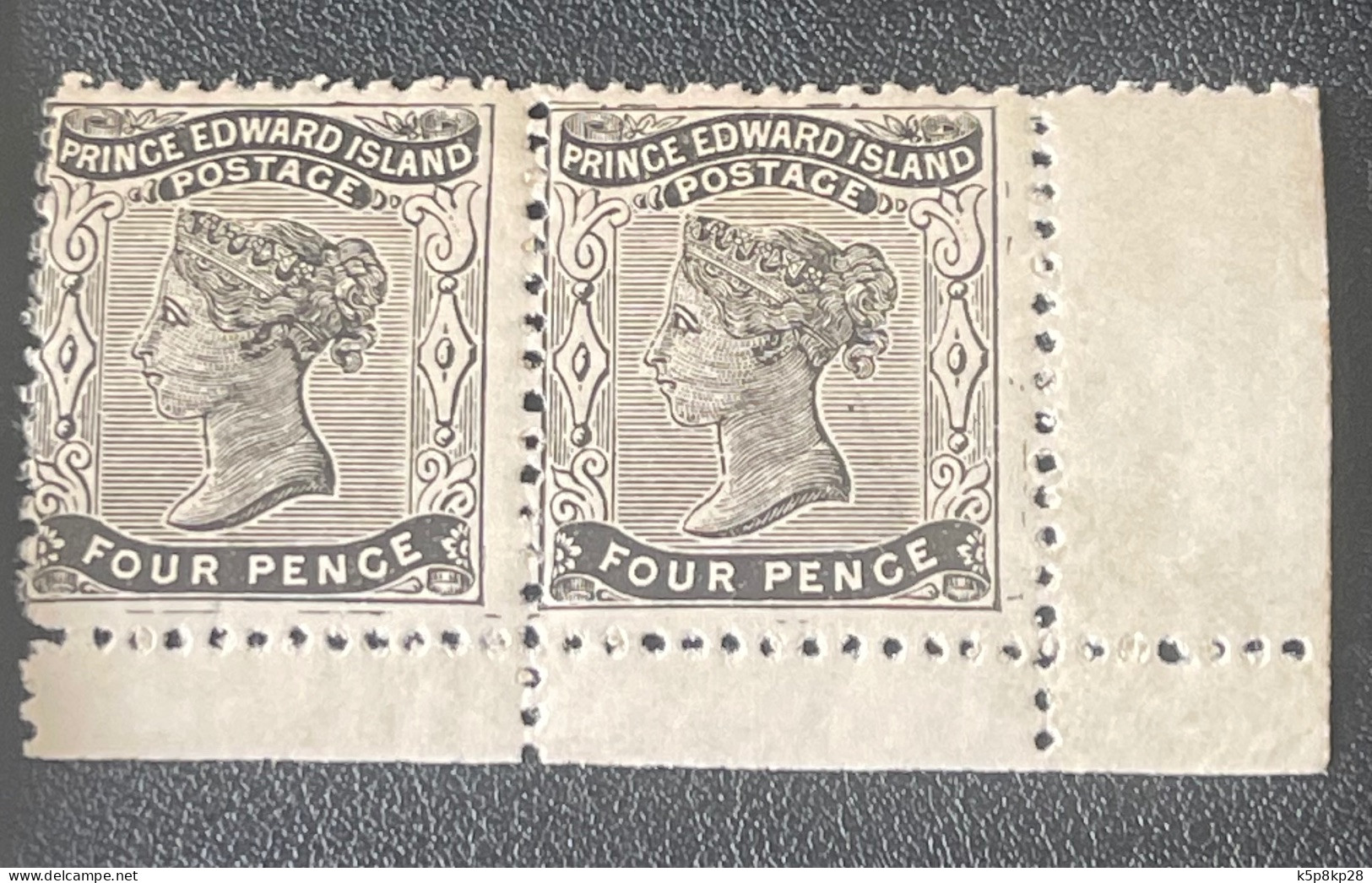 1868-70 Prince Edward Island Pair Of Stamps, 4 And 6 Pence, MNH, VF - Collections (without Album)