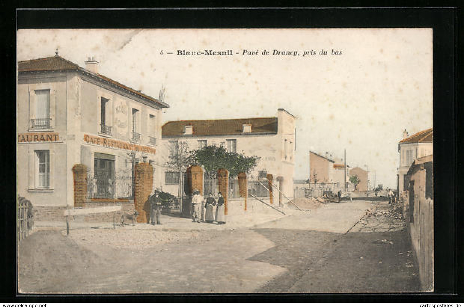 CPA Blanc-Mesnil, Pavé De Drancy, Pris Du Bas  - Drancy
