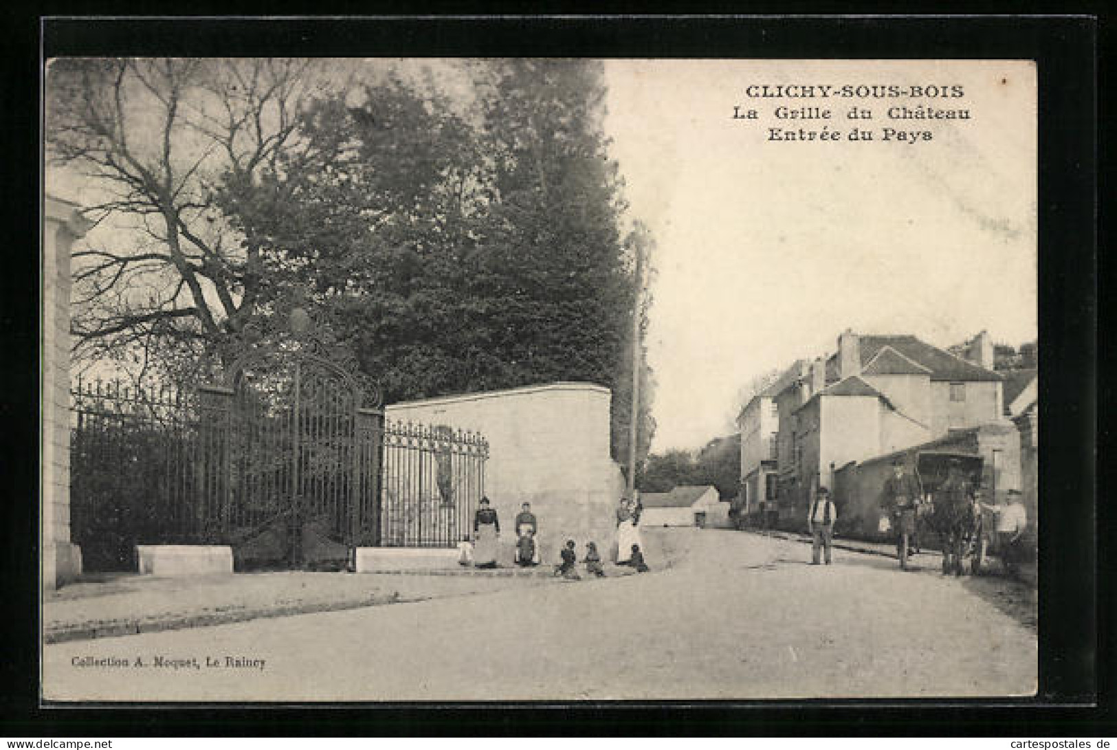 CPA Clichy-sous-Bois, La Grille Du Château Entrée Du Pays  - Clichy Sous Bois