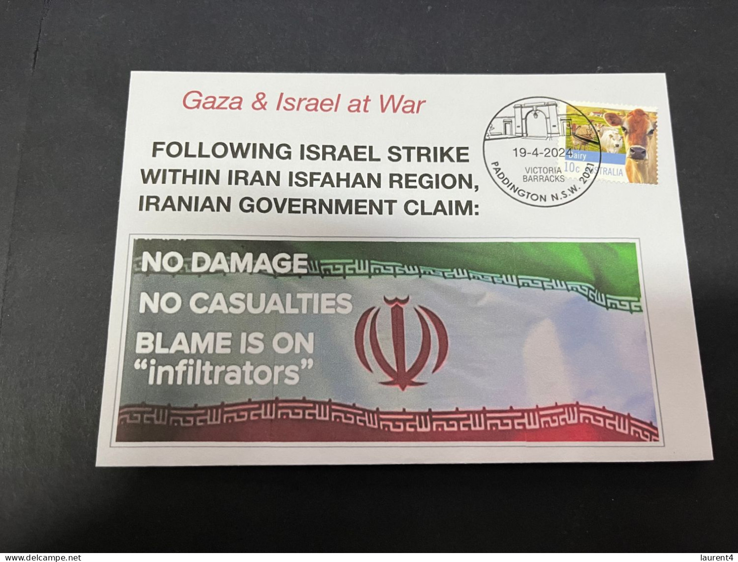 20-4-2024 (2 Z 33) GAZA - Israel Carried Out An Air Foce Missiles Strike In Iran Near City Of Isfahan Army Base - Militares