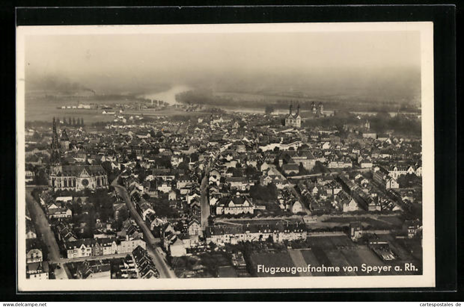 AK Speyer /Rhein, Fliegeraufnahme Der Stadt  - Speyer