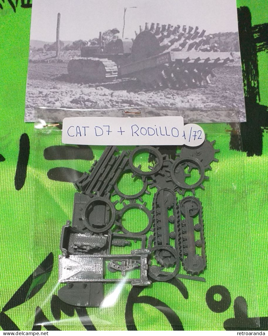 Kit Maqueta Para Montar Y Pintar - Vehículo Militar . Caterpillar D7 + Roller - 1/72. - Military Vehicles