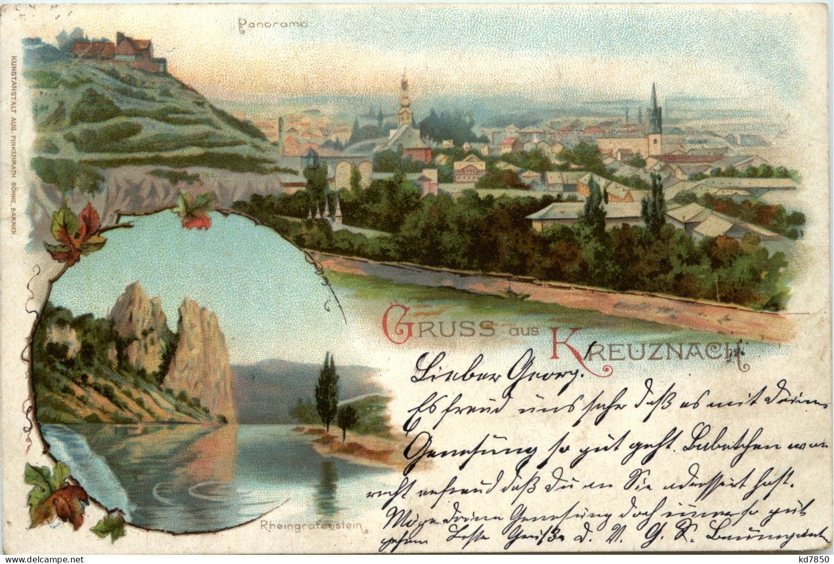 Gruss Aus Kreuznach - Litho - Bad Kreuznach